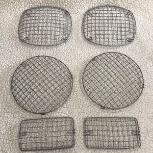 Chrome Stone Guard Headlight Taillight Blinker Covers for Jeep
6 piece set